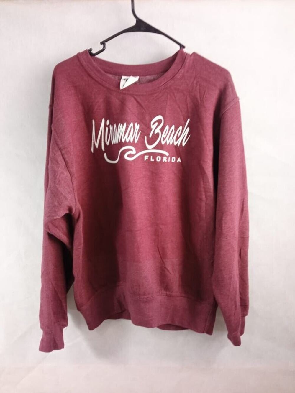 Vintage Pacific & Co Miramar Beach Florida Sweatshirt Hoodie Burgundy Women's